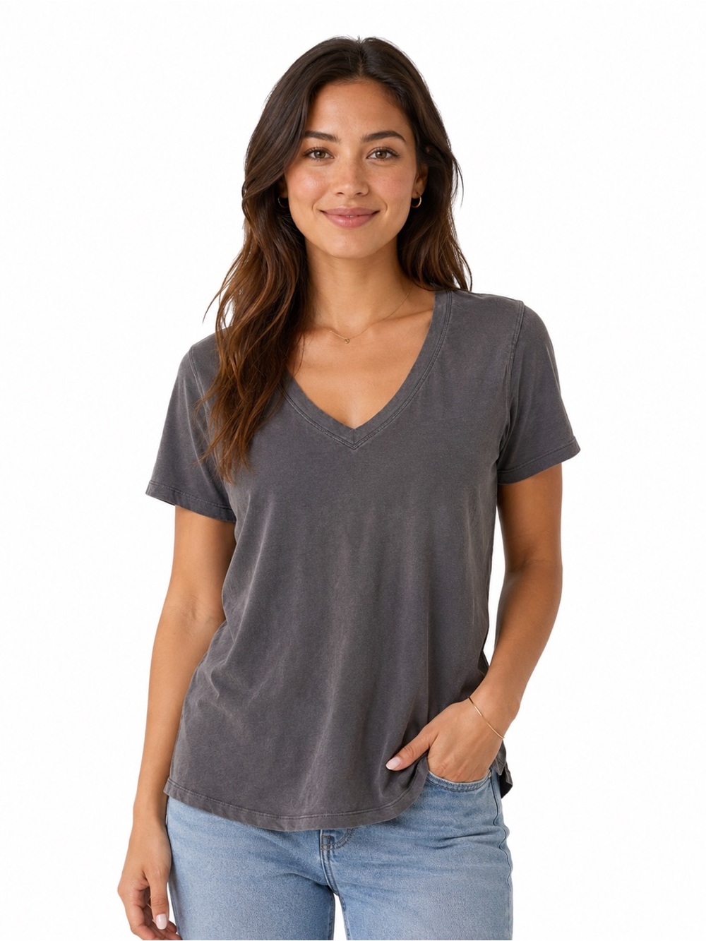 Women's Short Sleeve V-Neck Tee